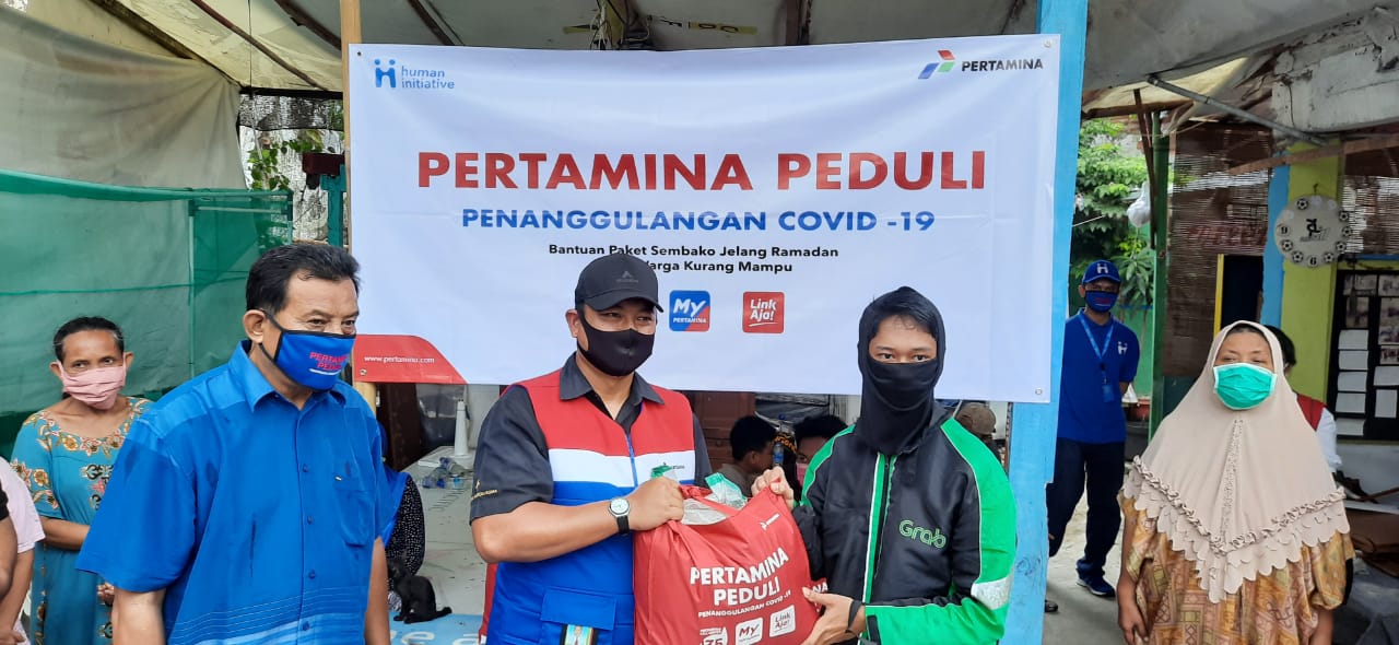 Pertamina Salurkan 1.000 Paket Sembako bagi Warga Ring I Kantor Pusat Gambir dan Kantor Region III Kramat