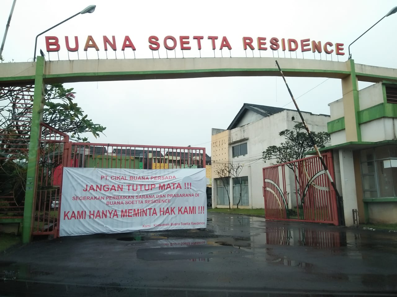 Pengembang Perumahan Buana Soeta Residence Lepas Tanggung Jawab Terhadap Fasos Fasum