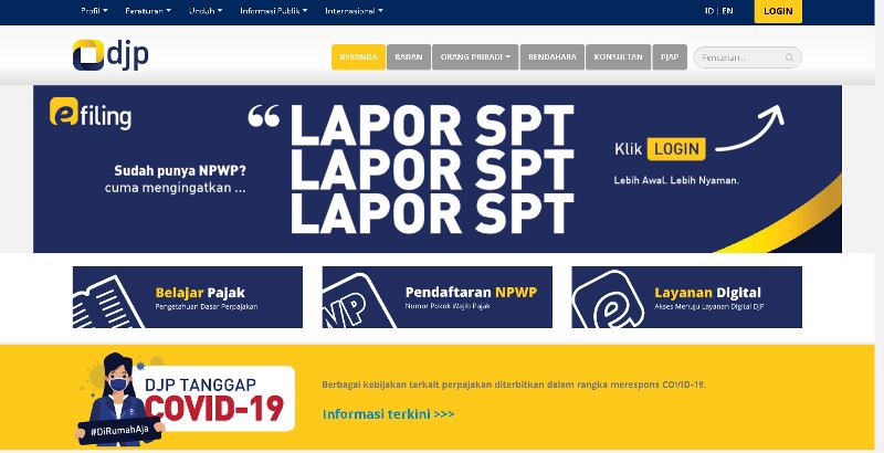 Insentif Pajak Hadapi Korona Dapat Diperoleh Secara Online