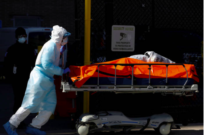 Amerika Catat Kematian 600 Orang Meninggal dalam Sehari di New York