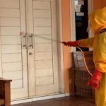 OSO Keluarkan Instruksi, Satgas Covid-19 Hanura Blusukan Semprotkan Disinfektan