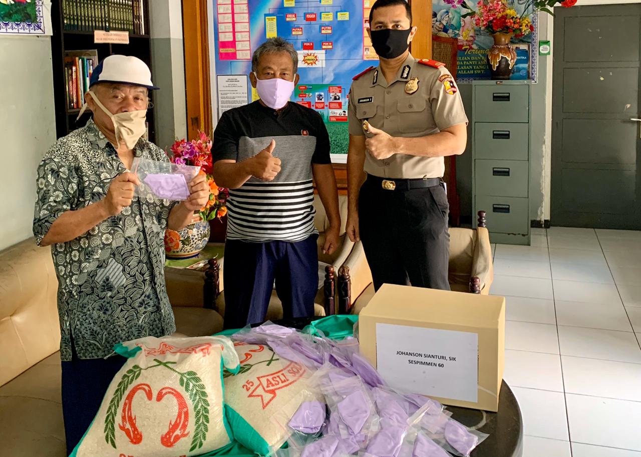 Bantu Anak Panti Asuhan, Serdik Sespimmen Beri Sembako dan Masker Bantu Anak Panti Asuhan, Serdik Sespimmen Beri Sembako dan Masker