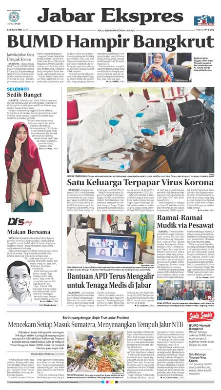 ePaper Jabar Ekspres Edisi 16 Mei 2020