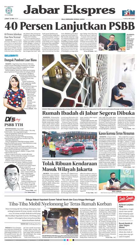 ePaper Jabar Ekspres Edisi 29 Mei 2020