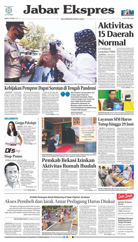 ePaper Jabar Ekspres Edisi 30 Mei 2020