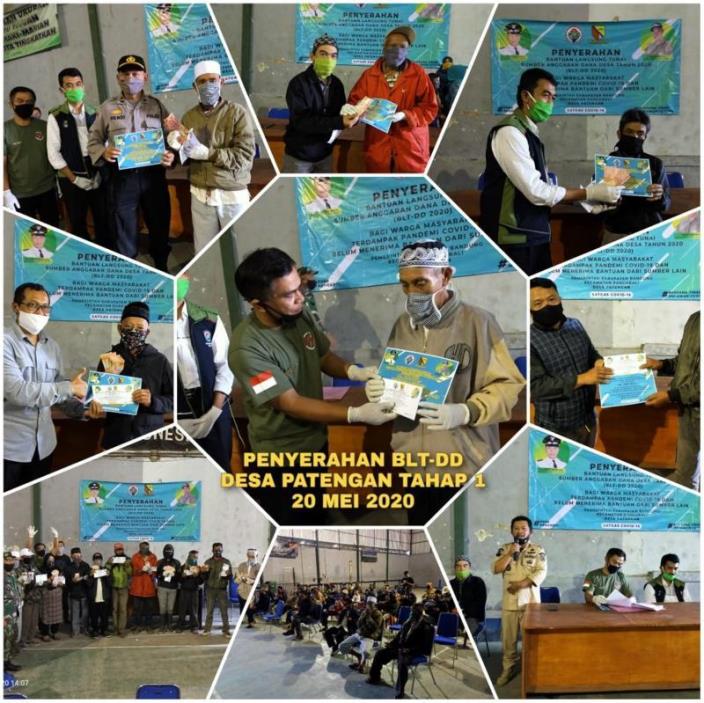 Bantu Warga, Pemdes Patengan Salurkan BLT DD