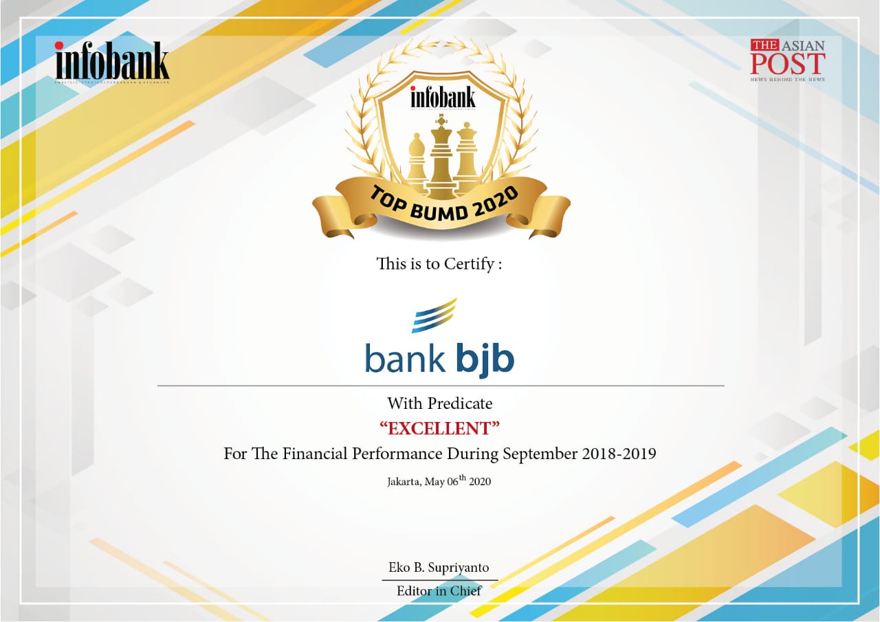 bank bjb Dinobatkan sebagai BUMD Terbaik Tahun 2020 bank bjb Dinobatkan sebagai BUMD Terbaik Tahun 2020
