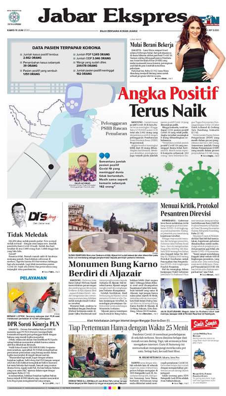 ePaper Jabar Ekspres Edisi 18 Juni 2020 ePaper Jabar Ekspres Edisi 18 Juni 2020