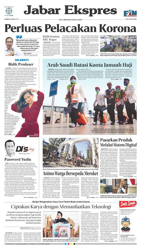 ePaper Jabar Ekspres Edisi 25 Juni 2020