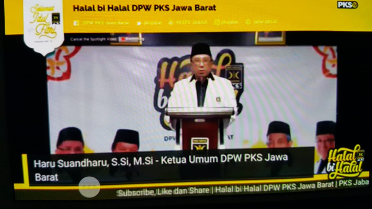PKS Jabar Laporkan Capaian Program Bantuan Covid-19 Ketika Halal Bi Halal