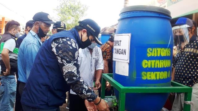 Pedagang Swadaya Siapkan Sarana Protokol Kesehatan