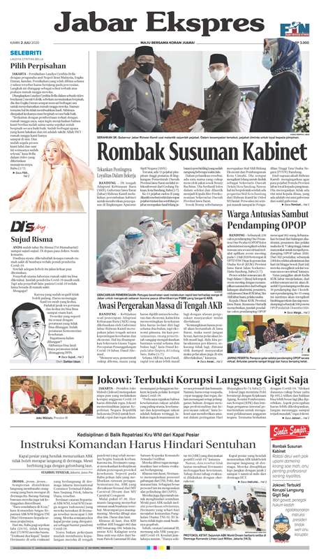 ePaper Jabar Ekspres Edisi 2 Juli 2020