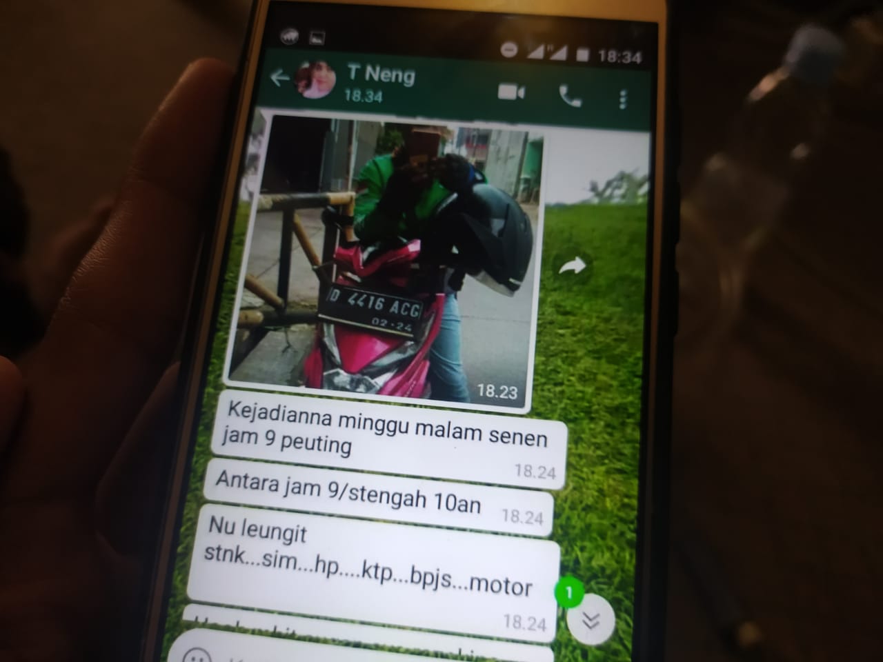 Antarkan Pulang Penumpang ke Padalarang, Pengemudi Ojol Malah Jadi Korban Curas