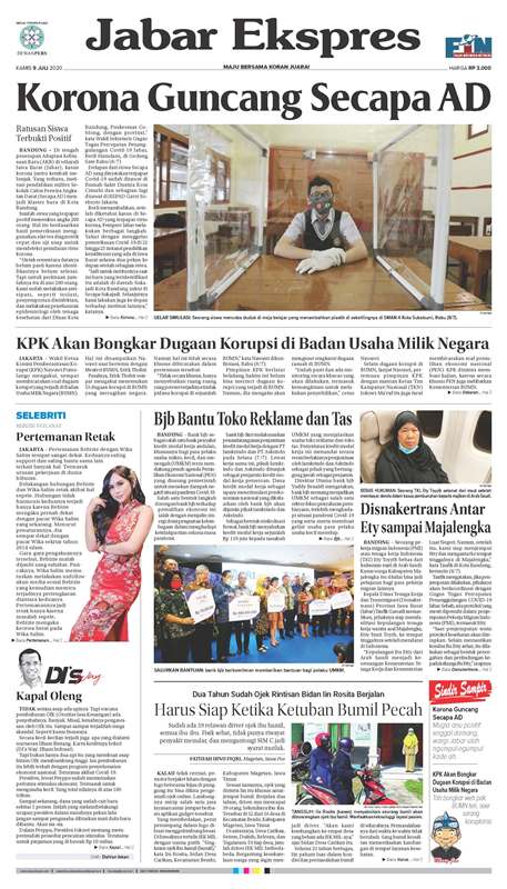 ePaper Jabar Ekspres Edisi 9 Juli 2020 ePaper Jabar Ekspres Edisi 9 Juli 2020