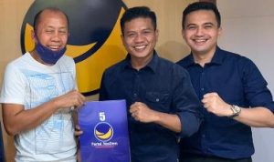 Kenangan Sahrul Gunawan ketika bersama Ketua DPD Parta NasDem Saan Mustofa untuk mengusung maju dalam Pilkada Kabupaten Bandung