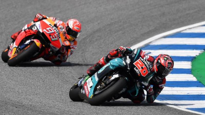 Fabio Quartararo Catat Sejarah, Marquez Tampil Heroik