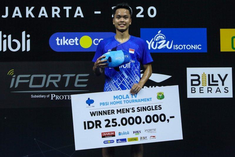 Juarai Tunggal Putra Turnamen Internal PBSI, Ginting Tetap Evaluasi Kekurangan Selama Pertandingan