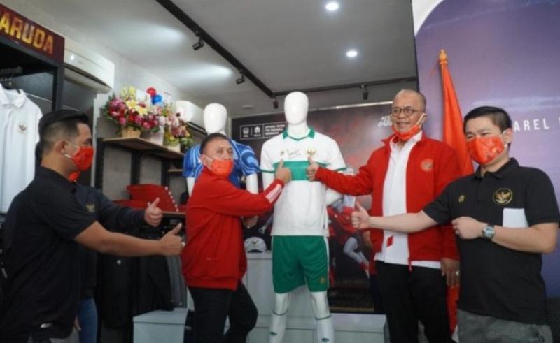 PSSI Rilis Jersey Tandang Timnas Indonesia Karya Anak Negeri