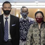 Ketua Umum Partai Demokrat AHY saat melakukan pertemuan dengan Ketua DPR Puan Maharani, pada Kamis (6/8).