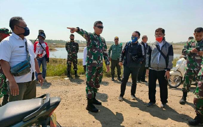 Dandim 0605 Subang Survei Lahan Jalur Cilamaya-Patimban