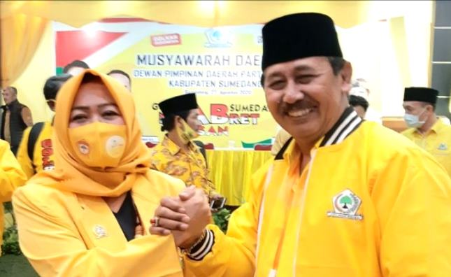 Siap Ngabret, Jafar Gaet Sonia Sugian untuk Posisi Sekretaris DPD Golkar Sumedang