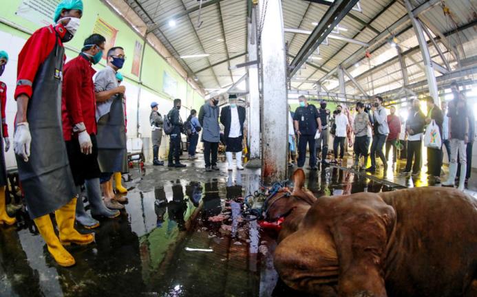 Wali Kota Bandung, Oded M. Danial kualitas daging kurban yang disembelih di Rumah Potong Hewan (RPH) Ciroyom terjaga dengan baik dan aman untuk dikonsumsi