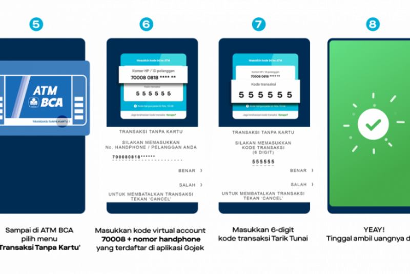 GoPay Hadirkan Fitur Tarik Tunai di ATM BCA