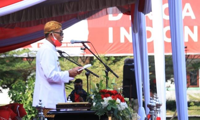 Upacara HUT RI Tingkat Kabupaten Subang Dilaksanakan dengan Protokol Kesehatan