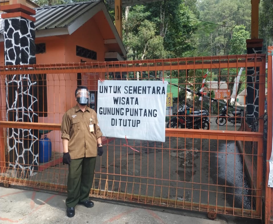 Kec. Cimaung Jadi Zona Merah, Obyek Wisata Gunung Puntang Ditutup