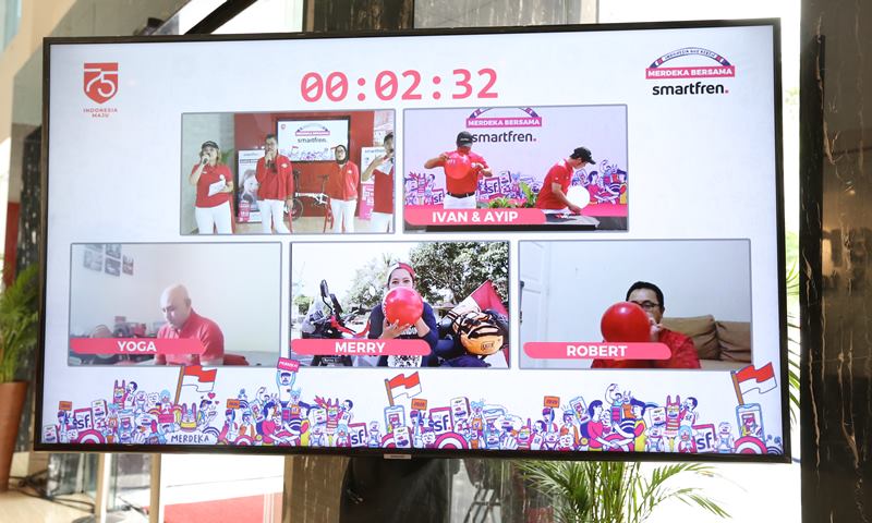 Ribuan Smartfrenzie Peringati HUT RI ke-75 Ribuan Smartfrenzie Peringati HUT RI ke-75