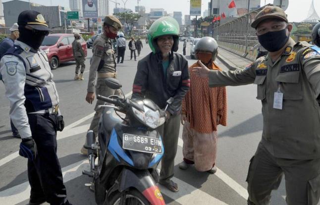 Puluhan Warga Terjaring Operasi Masker