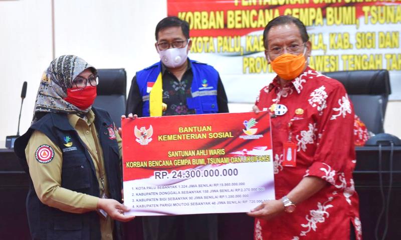 Kemensos Tuntaskan Santunan Korban Tsunami