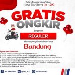 JNE Gratis Ongkir di HUT Kota Bandung ke-210