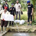 Wagub Sebar Benih Ikan di Sungai Cibarani