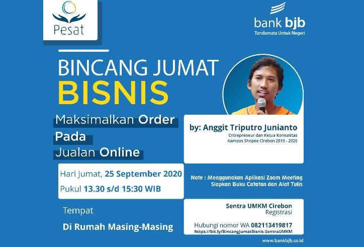 Ingin Usaha Jualan Online Laris Manis? Yuk Ikuti Bincang Bisnis bank bjb!