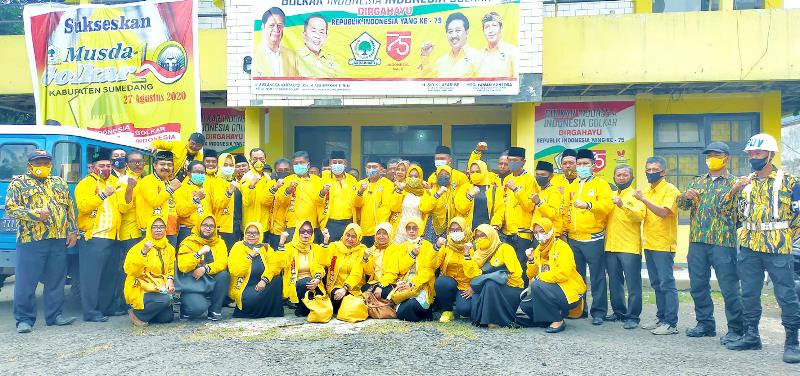 Banyak Wajah Baru, Jafar Umumkan Kepengurusan Golkar Sumedang Periode 2020-2025