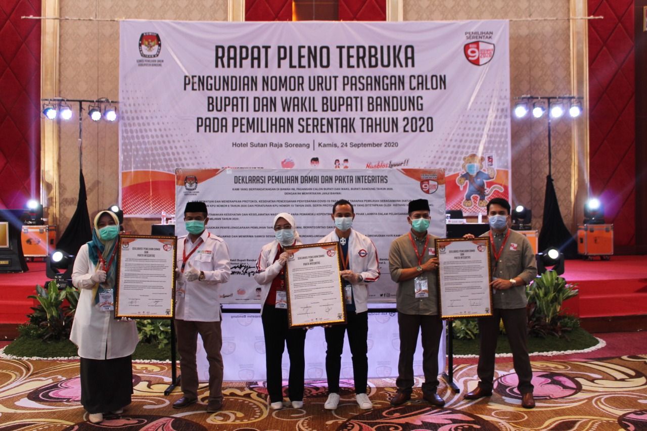Kerahkan Mesin Partai, Ketiga Paslon Pilkada Kab. Bandung Targetkan Peroleh Suara Terbanyak