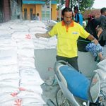 KPM PKH Sumringah Peroleh Bansos Beras