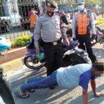 Belasan Pelanggar Prokes Disanksi Push Up