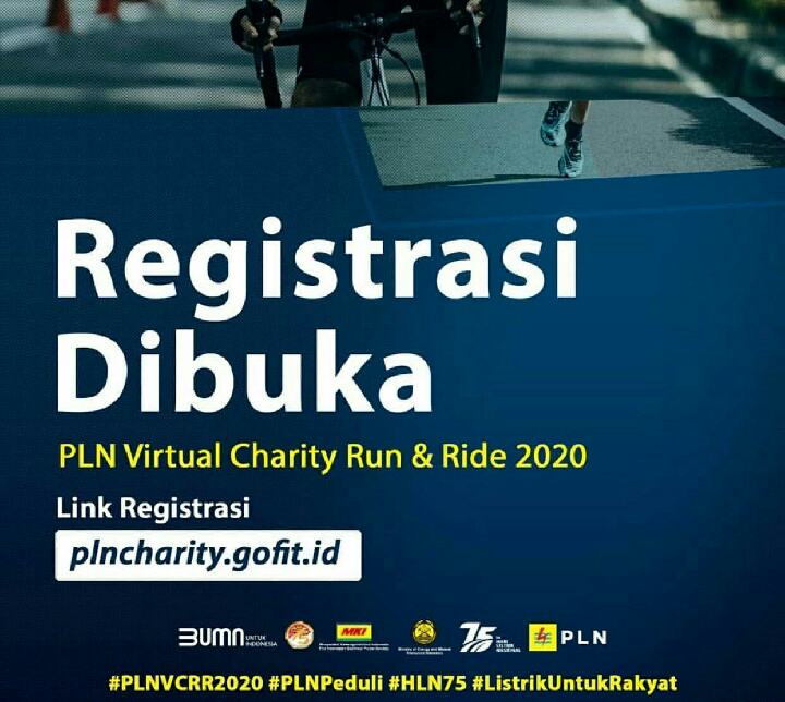 Bantu Sambung Listrik Warga Tidak Mampu, PLN Gelar Virtual Charity Run and Ride