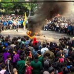 Masa Aksi Mulai Merusak, Polisi Amankan Sembilan Mahasiswa