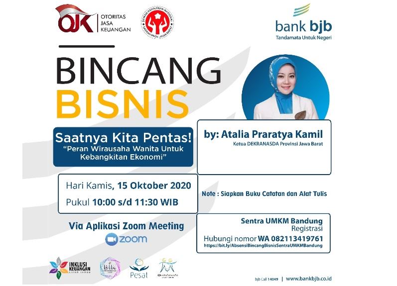 Bedah Peran Wirausaha Wanita dalam Kebangkitan Ekonomi, Yuk Ikuti Bincang Bisnis bank bjb!