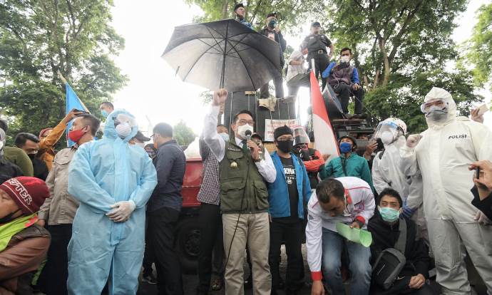 PMII Ragukan Sikap Emil Perjuangkan Nasib Buruh