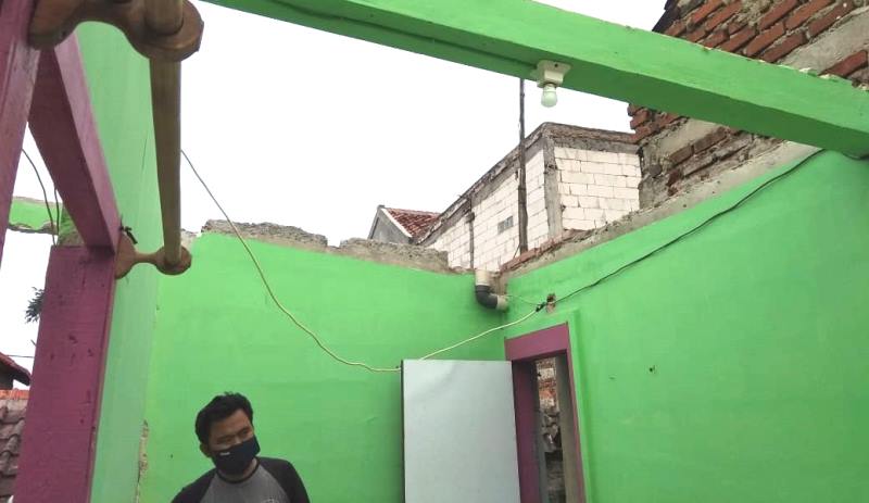 Ledakan Tabung Gas Melon Rusak 4 Rumah di Bandung Barat