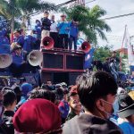 Ribuan Buruh Cianjur Kepung Pendopo, Minta UMK 2021 Naik 8 Persen