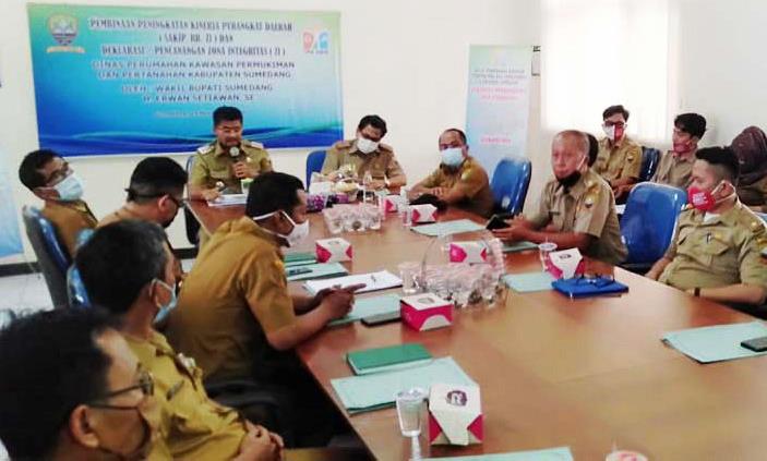 Wabup Sumedang: SAKIP Dinas Perkimtan Kurang Memuaskan