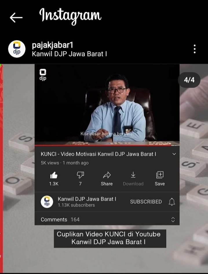 Hattrick, Kanwil DJP Jawa Barat I Juarai Lomba Video Hakordia 2020