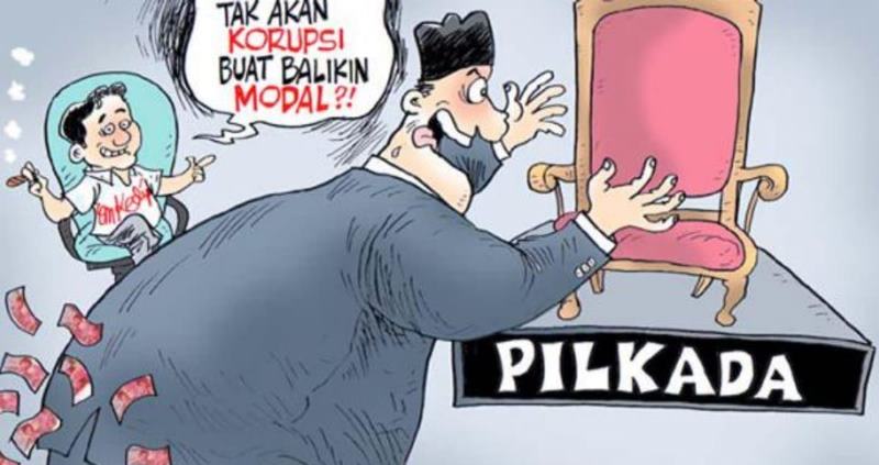 Korupsi Rp 8,9 M untuk Pilkada-Pileg