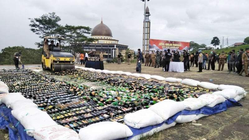 Polisi Tekan Peredaran Miras