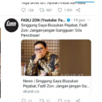 Fadli Zon Ketahuan Like Video Porno di Twitter